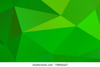Light Green vector abstract mosaic background. Brand-new colored illustration in blurry style with gradient. The elegant pattern can be used as part of a brand book.