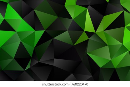 Light Green vector abstract mosaic pattern. A completely new color illustration in a vague style. Brand-new style for your business design.