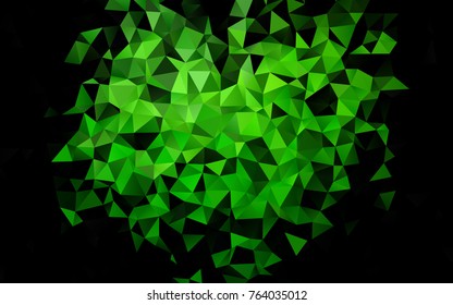 Light Green vector abstract mosaic pattern. Creative illustration in halftone style with gradient. A new texture for your design.