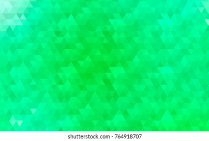 Light Green vector abstract mosaic template. An elegant bright illustration with gradient. The polygonal design can be used for your web site.