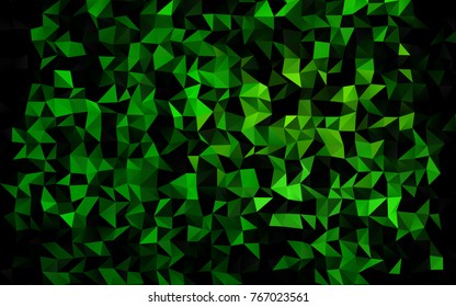 Light Green vector abstract mosaic background. Creative geometric illustration in Origami style with gradient. The elegant pattern can be used as part of a brand book.