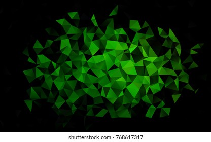 Light Green vector abstract mosaic background. Colorful abstract illustration with gradient. Brand-new style for your business design.