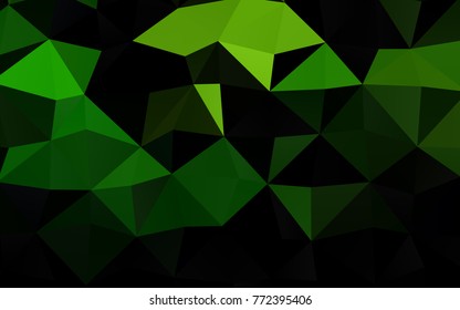 Light Green vector abstract mosaic template. An elegant bright illustration with gradient. The elegant pattern can be used as part of a brand book.
