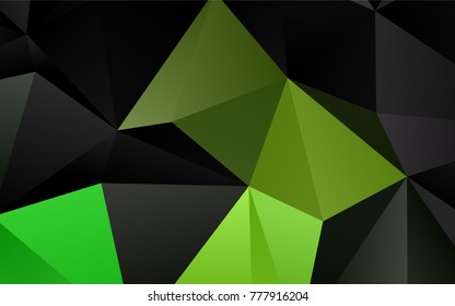 Light Green vector abstract mosaic pattern. Glitter abstract illustration with an elegant design. The template can be used as a background for cell phones.