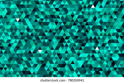 Light Green vector abstract mosaic template. A sample with polygonal shapes. A new texture for your design.