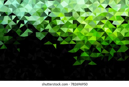 Light Green vector abstract mosaic pattern. Modern geometrical abstract illustration with gradient. A new texture for your design.