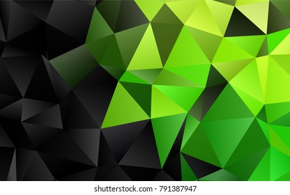 Light Green vector abstract mosaic template. Shining colored illustration in a brand-new style. The elegant pattern can be used as part of a brand book.