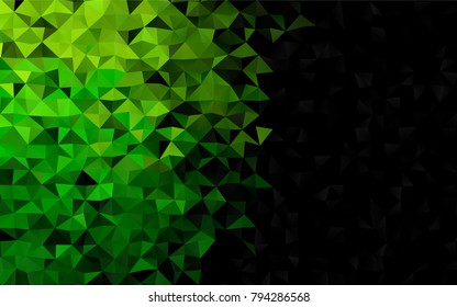 Light Green vector abstract mosaic template. Modern geometrical abstract illustration with gradient. A completely new design for your business.