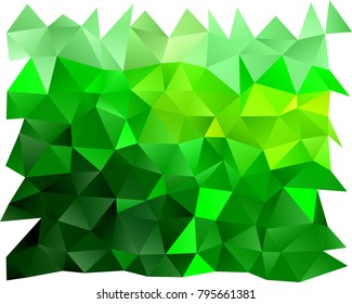 Light Green vector abstract mosaic background. Shining illustration, which consist of triangles. The elegant pattern can be used as part of a brand book.