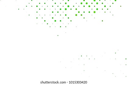 Light Green vector abstract pattern with circles. Geometry template for your business design. Background with colored spheres.