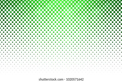 Light Green vector abstract pattern with circles. Geometry template for your business design. Background with colored spheres.