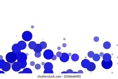 Light Green vector abstract pattern with circles. Geometry template for your business design. Background with colored spheres.