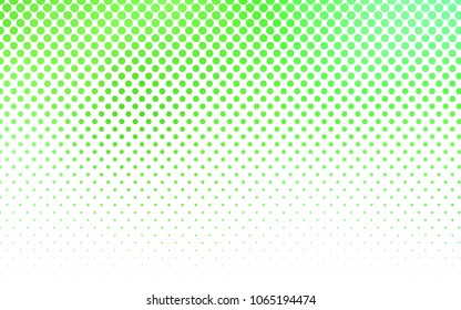 Light Green vector abstract pattern with circles. Geometry template for your business design. Background with colored spheres.