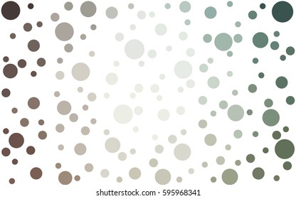 Light Green vector abstract pattern with circles. Geometry template for your business design. Background with colored spheres.