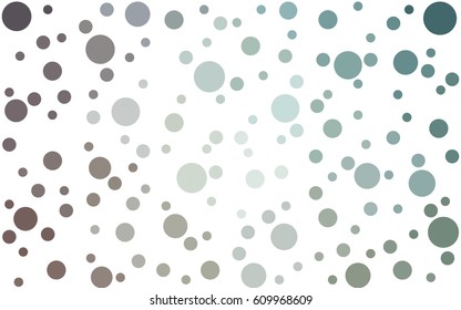 Light Green vector abstract pattern with circles. Geometry template for your business design. Background with colored spheres.