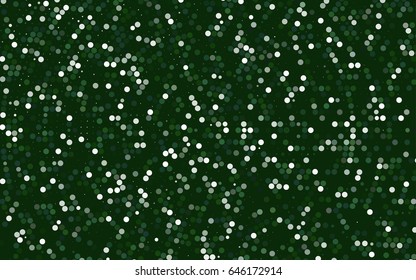Light Green vector abstract pattern with circles. Geometry template for your business design. Background with colored spheres.