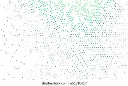 Light Green vector abstract pattern with circles. Geometry template for your business design. Background with colored spheres.