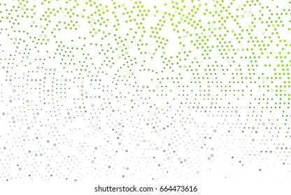 Light Green vector abstract pattern with circles. Geometry template for your business design. Background with colored spheres.