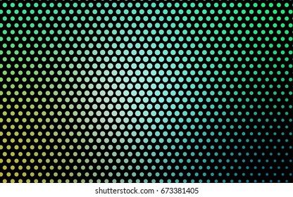 Light Green vector abstract pattern with circles. Geometry template for your business design. Background with colored spheres.
