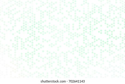 Light Green vector abstract pattern with circles. Geometry template for your business design. Background with colored spheres.