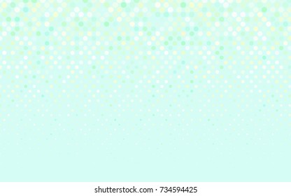 Light Green vector abstract pattern with circles. Geometry template for your business design. Background with colored spheres.