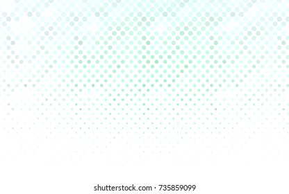 Light Green vector abstract pattern with circles. Geometry template for your business design. Background with colored spheres.