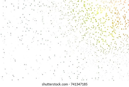 Light Green vector abstract pattern with circles. Geometry template for your business design. Background with colored spheres.