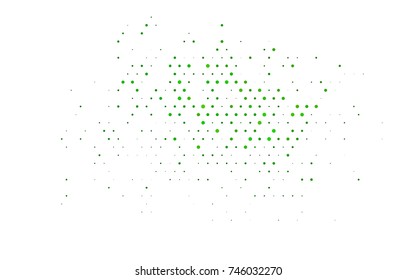 Light Green vector abstract pattern with circles. Geometry template for your business design. Background with colored spheres.