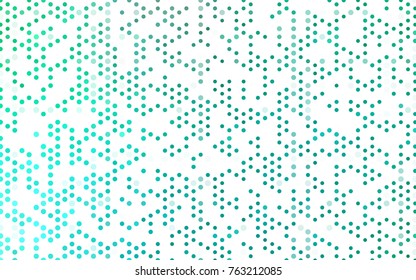 Light Green vector abstract pattern with circles. Geometry template for your business design. Background with colored spheres.