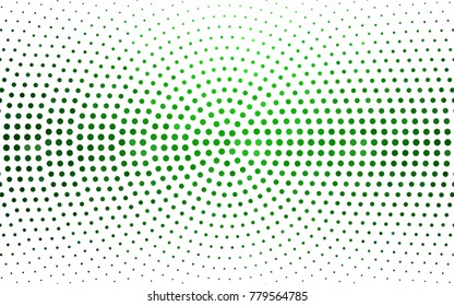Light Green vector abstract pattern with circles. Geometry template for your business design. Background with colored spheres.
