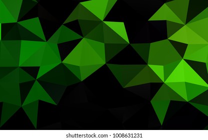 Light Green vector abstract polygonal background. Glitter abstract illustration with an elegant design. A completely new template for your business design.