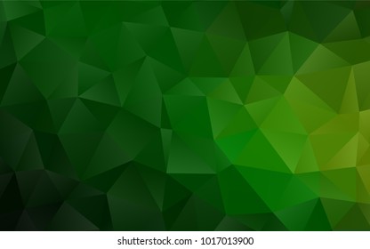 Light Green vector abstract polygonal pattern. Colorful abstract illustration with gradient. The elegant pattern can be used as part of a brand book.