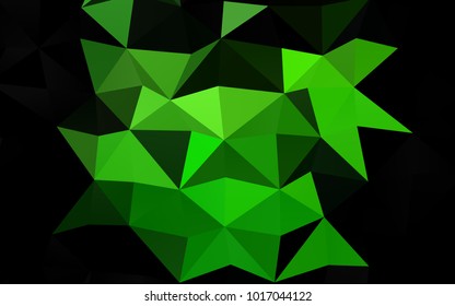 Light Green vector abstract polygonal pattern. Shining colored illustration in a brand-new style. The completely new template can be used for your brand book.