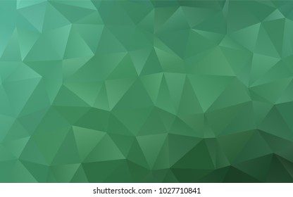 Light Green vector abstract polygonal template. Colorful abstract illustration with gradient. The polygonal design can be used for your web site.