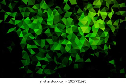 Light Green vector abstract polygonal pattern. Colorful illustration in abstract style with gradient. The completely new template can be used for your brand book.