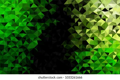 Light Green vector abstract polygonal template. Brand-new colored illustration in blurry style with gradient. The elegant pattern can be used as part of a brand book.