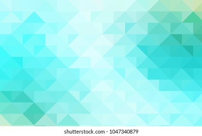 Light Green vector abstract polygonal template. An elegant bright illustration with gradient. A completely new template for your business design.