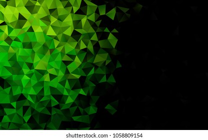 Light Green vector abstract polygonal template. Creative geometric illustration in Origami style with gradient. Brand-new design for your business.