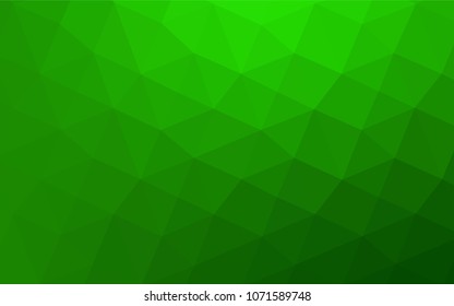Light Green vector abstract polygonal template. Elegant bright polygonal illustration with gradient. A completely new template for your business design.