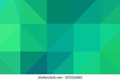 Light Green vector abstract polygonal background. Elegant bright polygonal illustration with gradient. That pattern can be used as a part of a brand book.