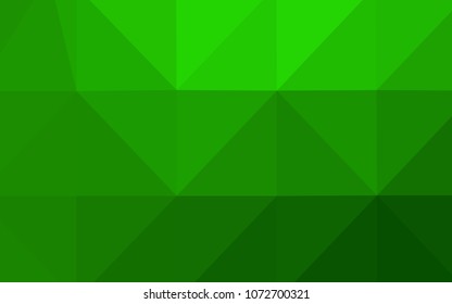 Light Green vector abstract polygonal background. Colorful illustration in abstract style with gradient. A new texture for your design.