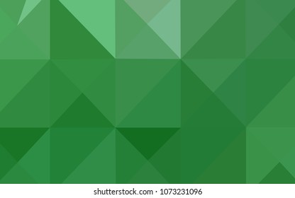 Light Green vector abstract polygonal template. Colorful abstract illustration with gradient. Brand-new design for your business.