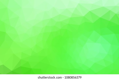 Light Green vector abstract polygonal background. Creative geometric illustration in Origami style with gradient. New template for your brand book.