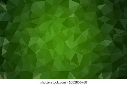 Light Green vector abstract polygonal background. Modern abstract illustration with triangles. Brand new design for your business.