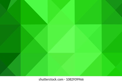 Light Green vector abstract polygonal pattern. Polygonal abstract illustration with gradient. Textured pattern can be used for background.