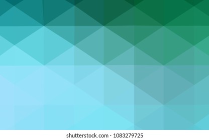 Light Green vector abstract polygonal pattern. Colorful illustration in abstract style with gradient. Textured pattern can be used for background.