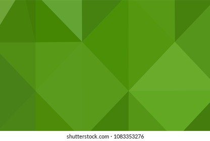 Light Green vector abstract polygonal background. Creative geometric illustration in Origami style with gradient. That new template can be used for your brand book.