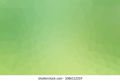 Light Green vector abstract polygonal template. Triangular geometric sample with gradient.  Polygonal design for your web site.