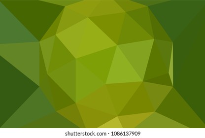 Light Green vector abstract polygonal background. Modern abstract illustration with triangles. New template for your brand book.