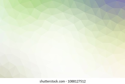 Light Green vector abstract polygonal pattern. Glitter abstract illustration with an elegant triangles. Pattern for a brand book's backdrop.